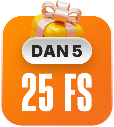 Dan 5 – 25 free spinova